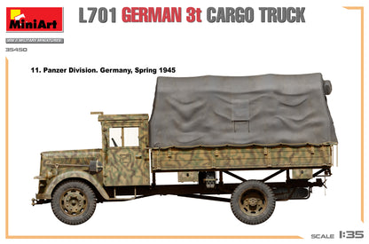 1/35 MiniArt - 3t Cargo Truck L701 35450