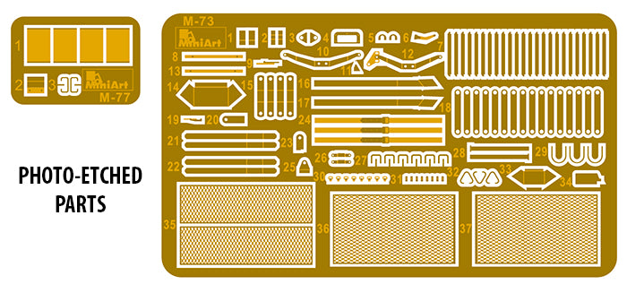 1/35 MiniArt - Ukranian BMR-1 w/KMT-9 37043