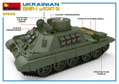 1/35 MiniArt - Ukranian BMR-1 w/KMT-9 37043