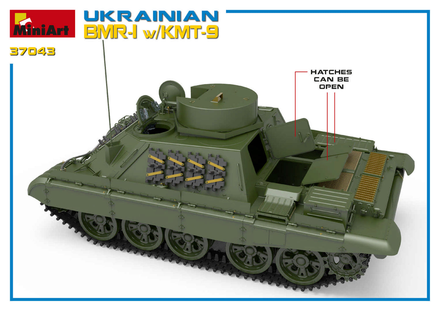 1/35 MiniArt - Ukranian BMR-1 w/KMT-9 37043
