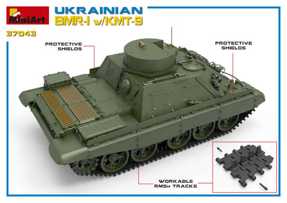 1/35 MiniArt - Ukranian BMR-1 w/KMT-9 37043