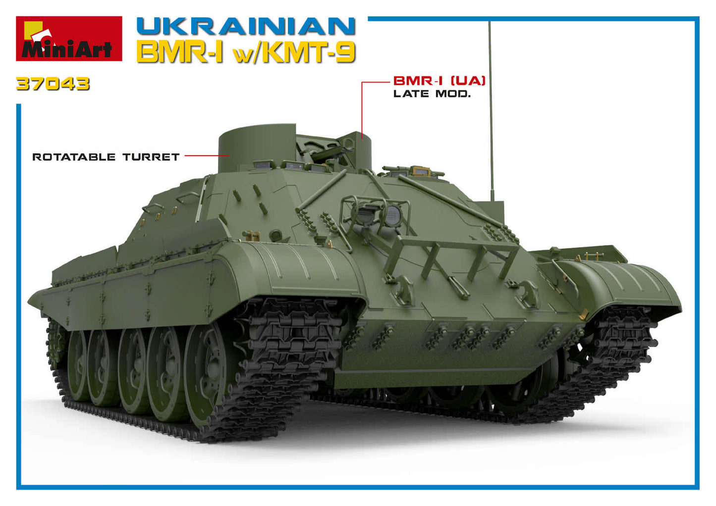 1/35 MiniArt - Ukranian BMR-1 w/KMT-9 37043