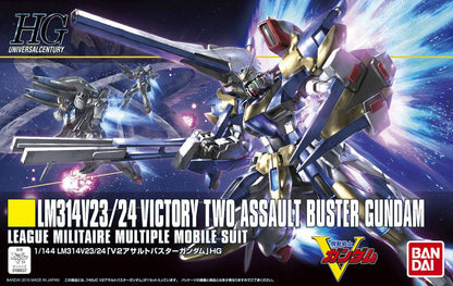 Bandai Hguc 1/144 LM314V23/24 Victory Two Assault Buster Gundam MK57751 - image 2