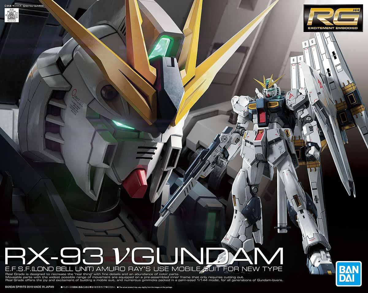 Bandai RG 1/144 ΝU Gundam MK57842 - image 2