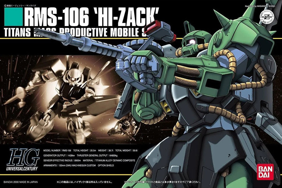 Bandai Hguc 1/144 HI-Zack MK57950 - image 2