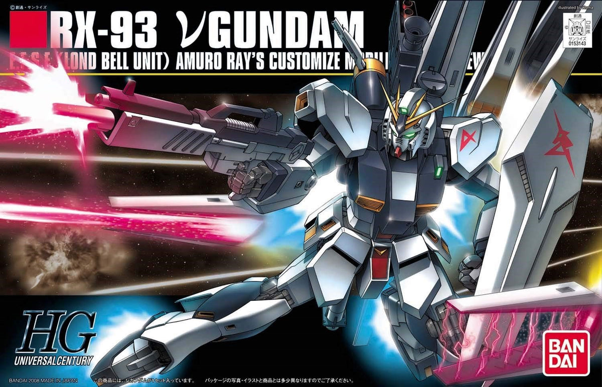 Bandai Hguc 1/144 RX-93 NU Gundam MK57953 - image 2