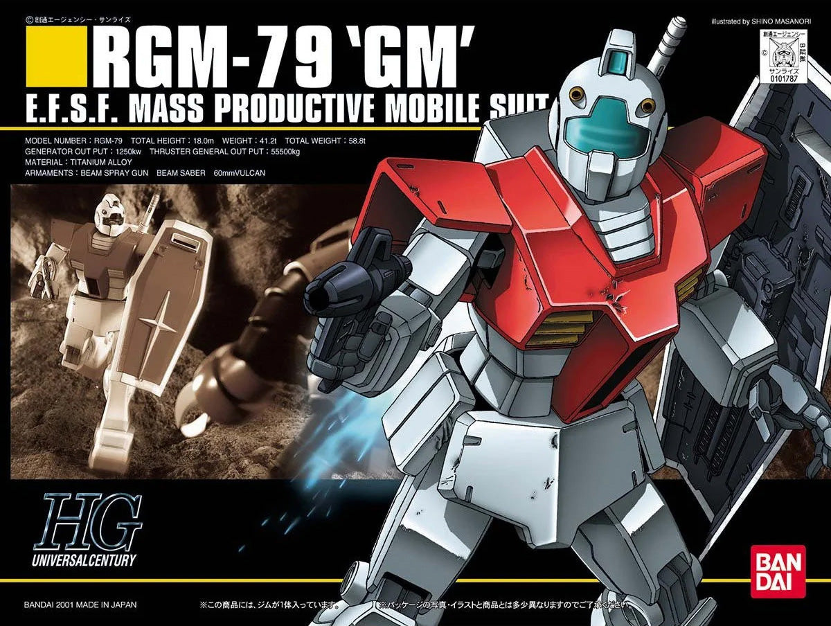 Bandai Hguc 1/144 Rgm-79 GM MK59248 - image 2