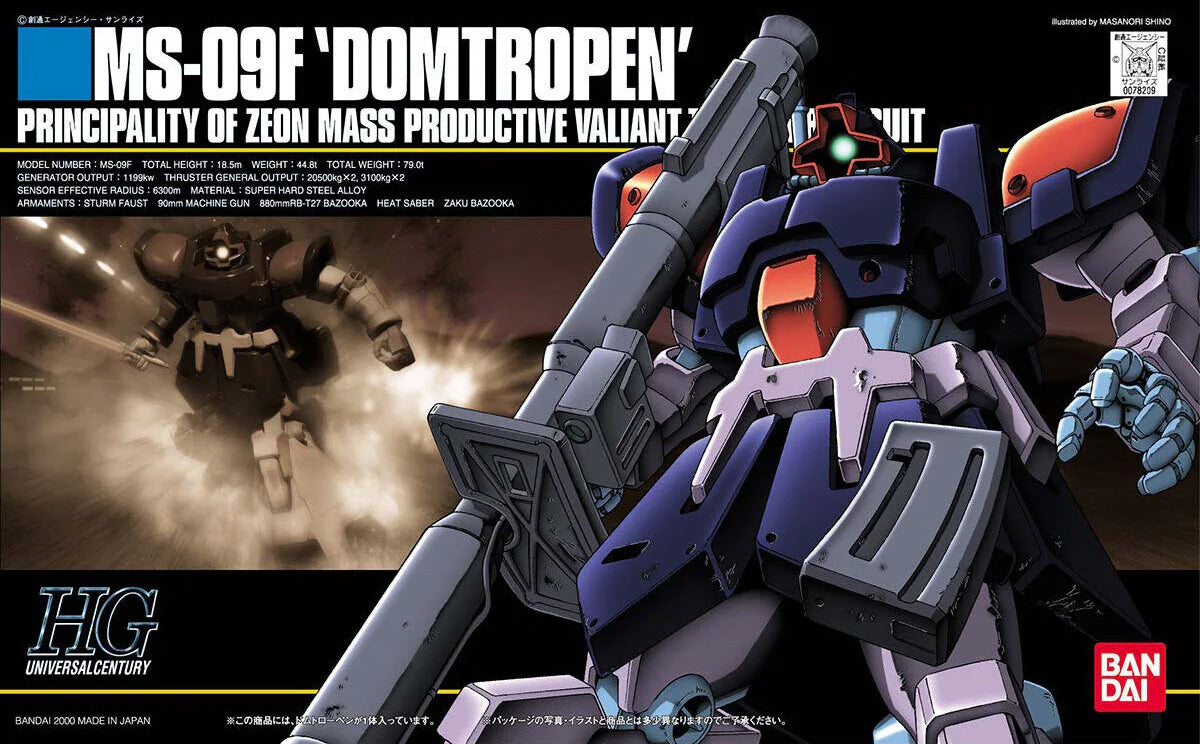 Bandai Hguc 1/144 Dom Tropen MK60658 - image 2