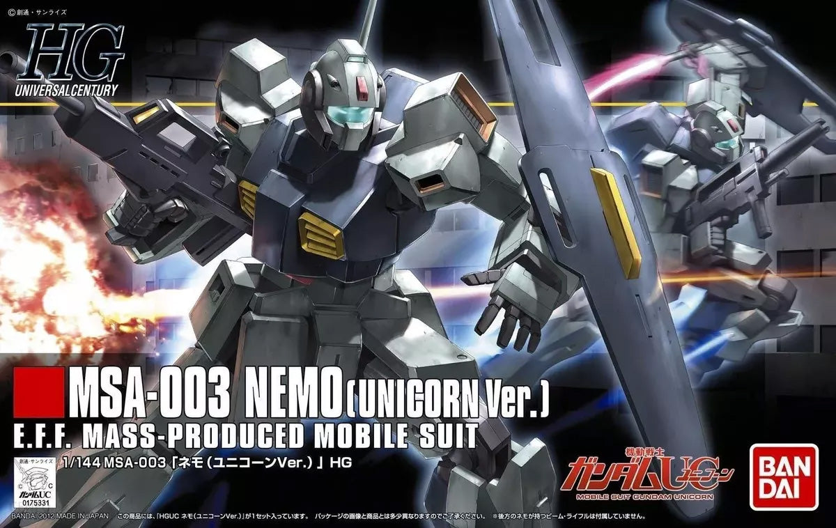 Bandai Hguc 1/144 Msa-003 Nemo (Unicorn version) MK60665 - image 2