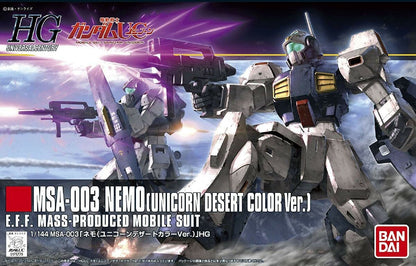 Bandai Hguc 1/144 Msa-003 Nemo (Unicorn Desert Colour version) MK60958 - image 2
