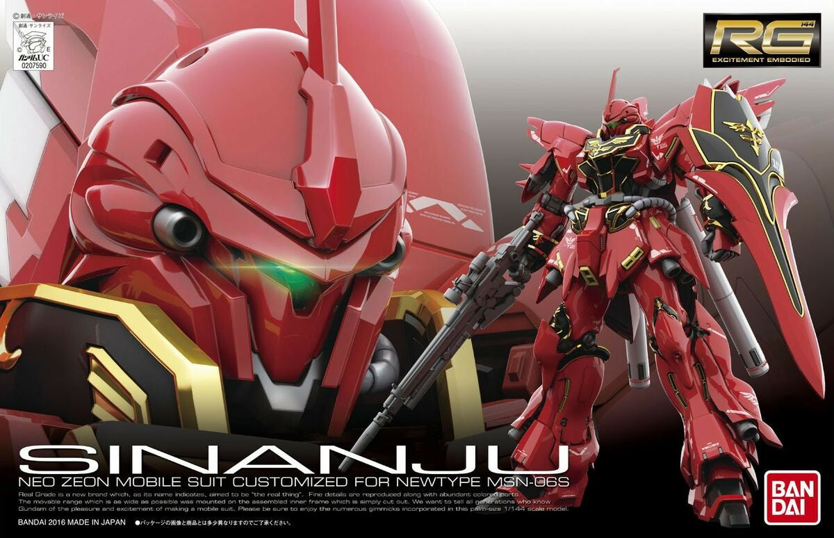 Bandai RG 1/144 Msn-06S Sinanju MK61619 - image 2