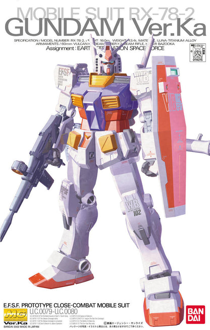 Bandai MG 1/100 RX-78-2 Gundam (version KA) MK63537 - image 2