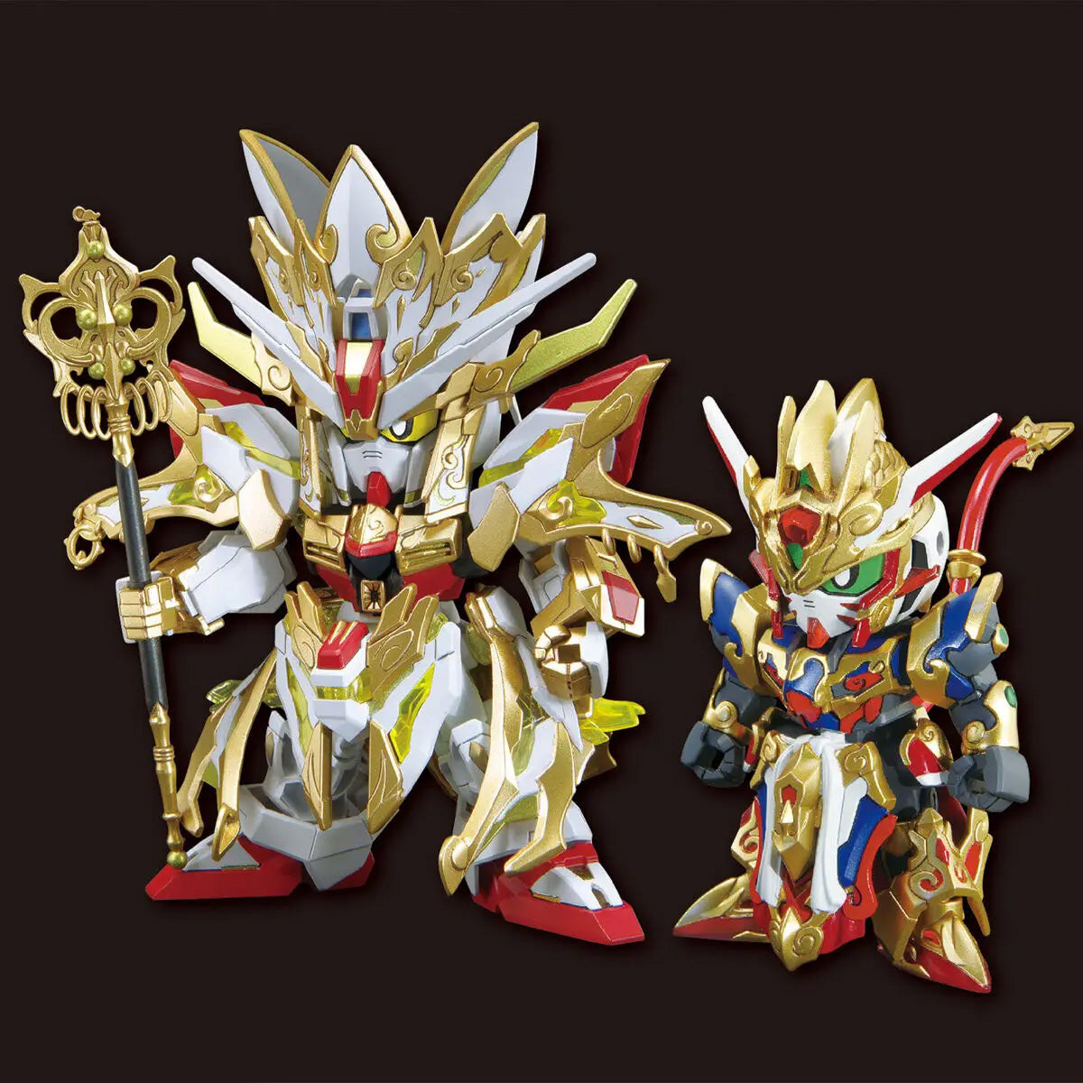 Bandai Sdw Heroes Wukong Impulse Gundam (Childhood version) & Sanzang Strike Freedom Gundam Set MK65698 - image 1