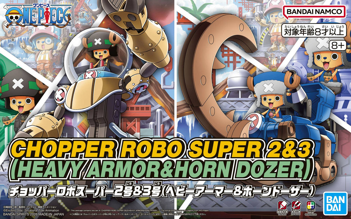 Bandai Chopper Robo Super 2 & 3 (Heavy Armour & Horn Dozer) MK66905 - image 1