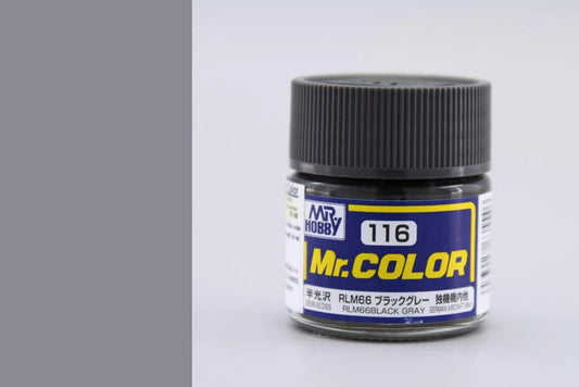 Mr.Hobby - Mr.Color Semi-Gloss - C-116 RLM 66 Black Grey for German Aircraft 10ml (Copy) (Copy)