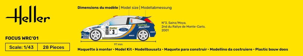 Heller - Ford Focus WRC'01 80196
