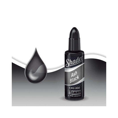 Ammo by MIG Shader - A.MIG-0858 Ash Black Shader 10ml