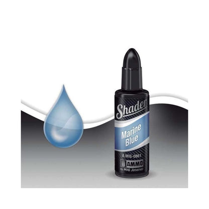 Ammo by MIG Shader - A.MIG-0861 Marine Blue Shader 10ml
