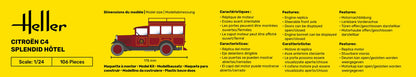 Heller 1/24 Citroen C4 Splendid Hotel Model Kit 80713