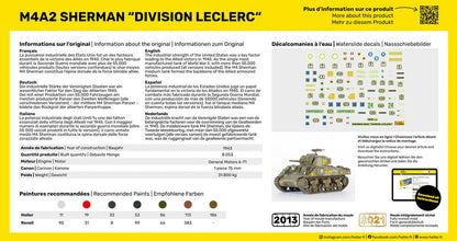 Heller STARTER KIT M4A2 Sherman Division Leclerc 1:72