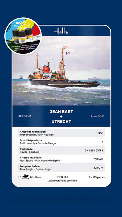 Heller STARTER KIT Twin Set Jean Bart + Utrecht 1:200