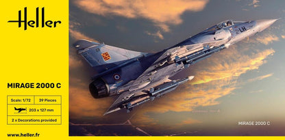 Heller 1/72 Mirage 2000C Jet Fighter Model Kit 80303