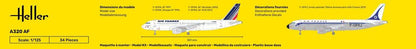 Heller 1/125 Scale Airbus A320 Air France Plastic Model Kit 80448