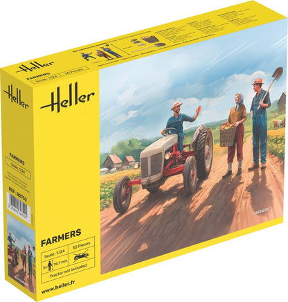 Heller 1/24 Farmers Figure Model Kit 82752
