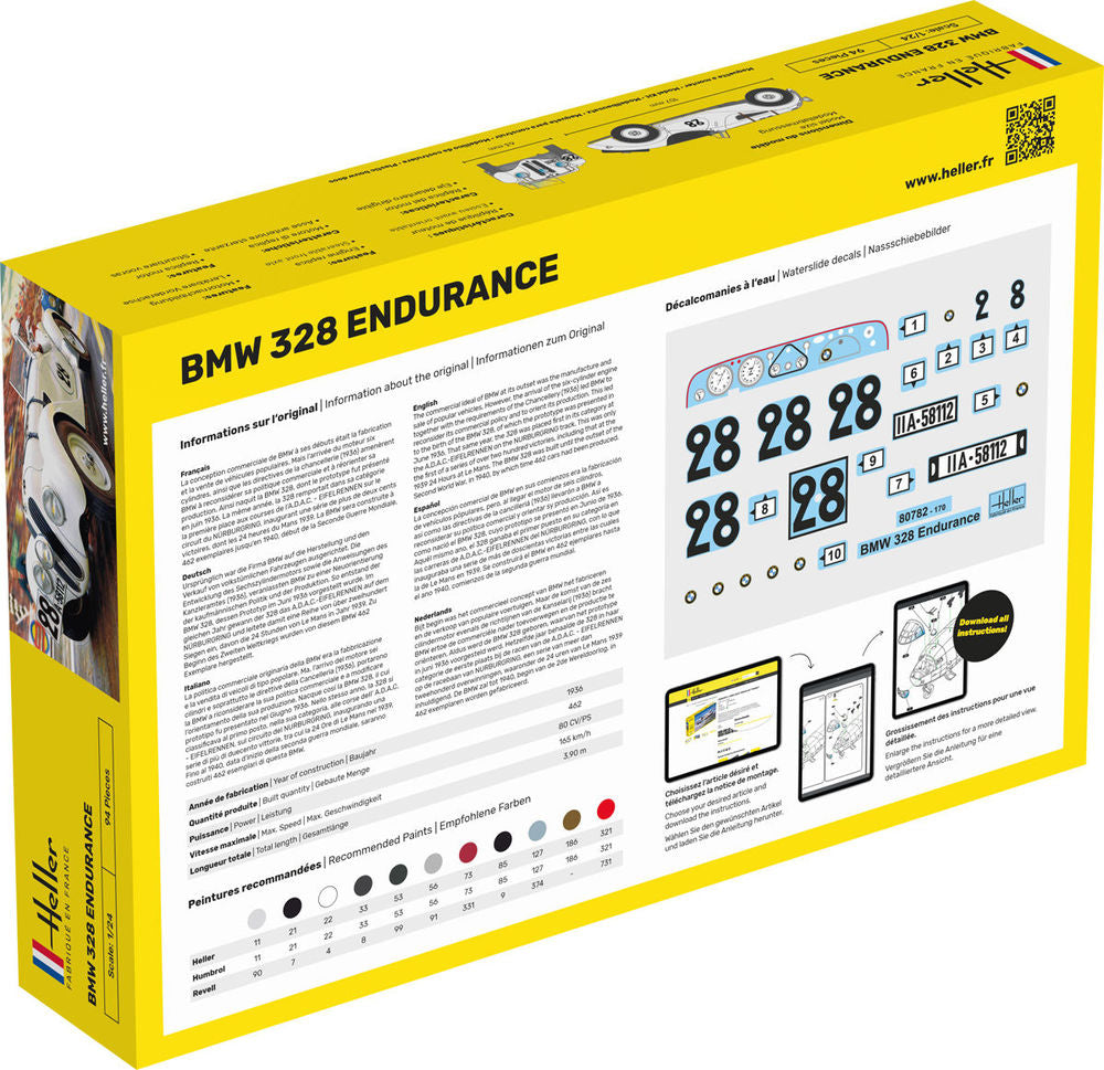 Heller STARTER KIT 328 Endurance 1:24