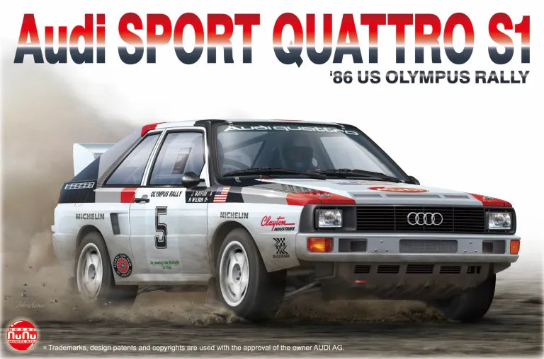 NUNU 1/24 Cars - Audi S1 '86 Olympus Rally - NU24023
