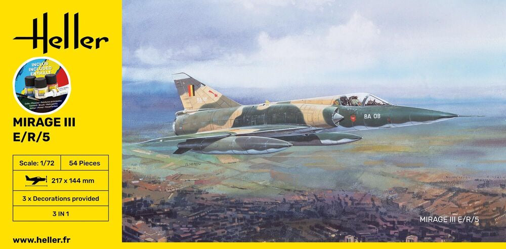 Heller STARTER KIT Mirage III E 1:72