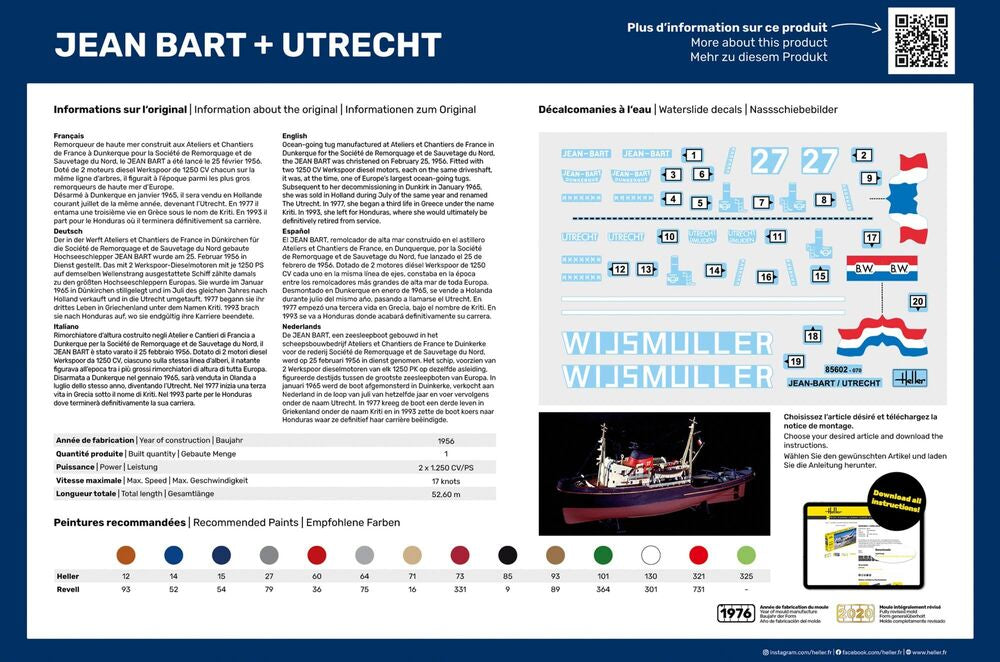 Heller Twin Set Jean Bart + Utrecht 1:200