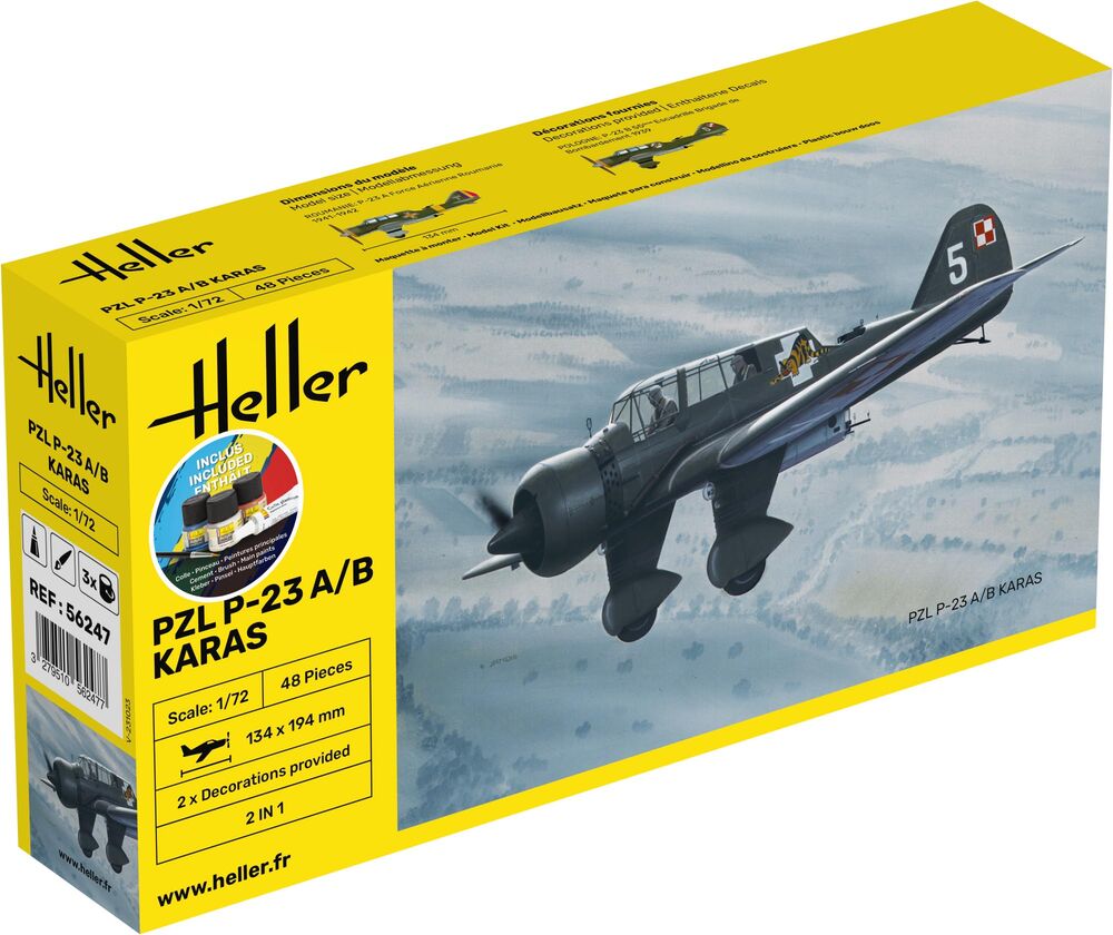 Heller STARTER KIT PZL 23 Karas 1:72
