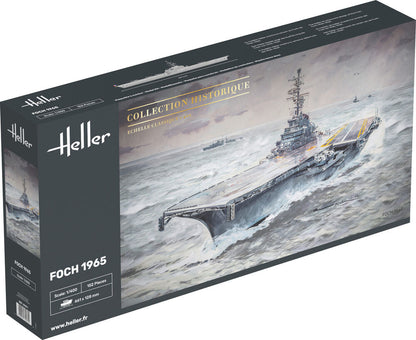 Heller 1/400 Foch French Aircraft Carrier Model Kit 81071