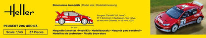 1/43 Heller - Peugeot 206 WRC 03 80113