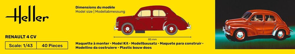 1/43 Heller - Renault 4 CV 80174