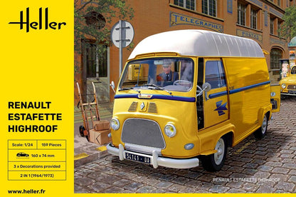 Heller 1/24 Renault Estafette Highroof Plastic Model Kit 80740