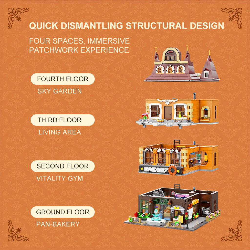 Pantasy - Bakery (4-Storey Building) - 2663 Pcs - Pa85013