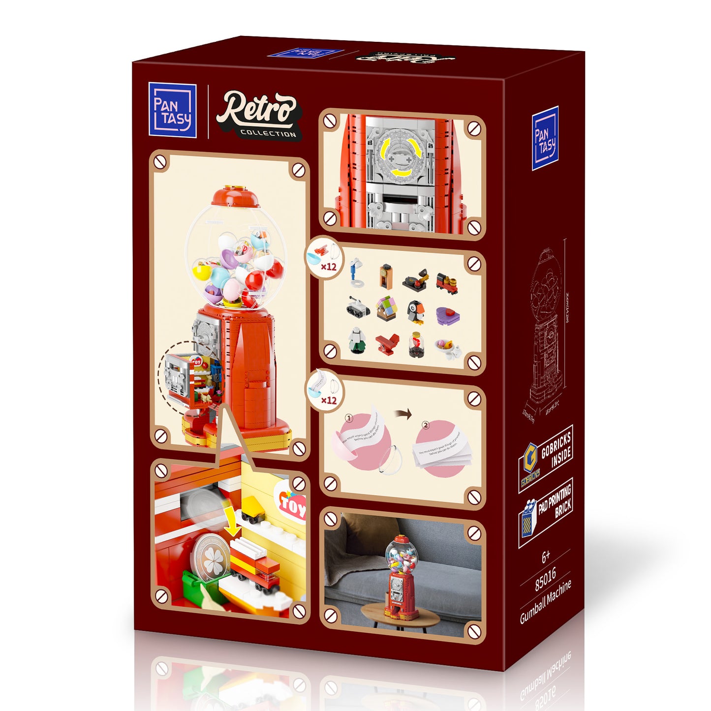 Pantasy - Retro Gumball Machine - 936 Pcs - Pa85016