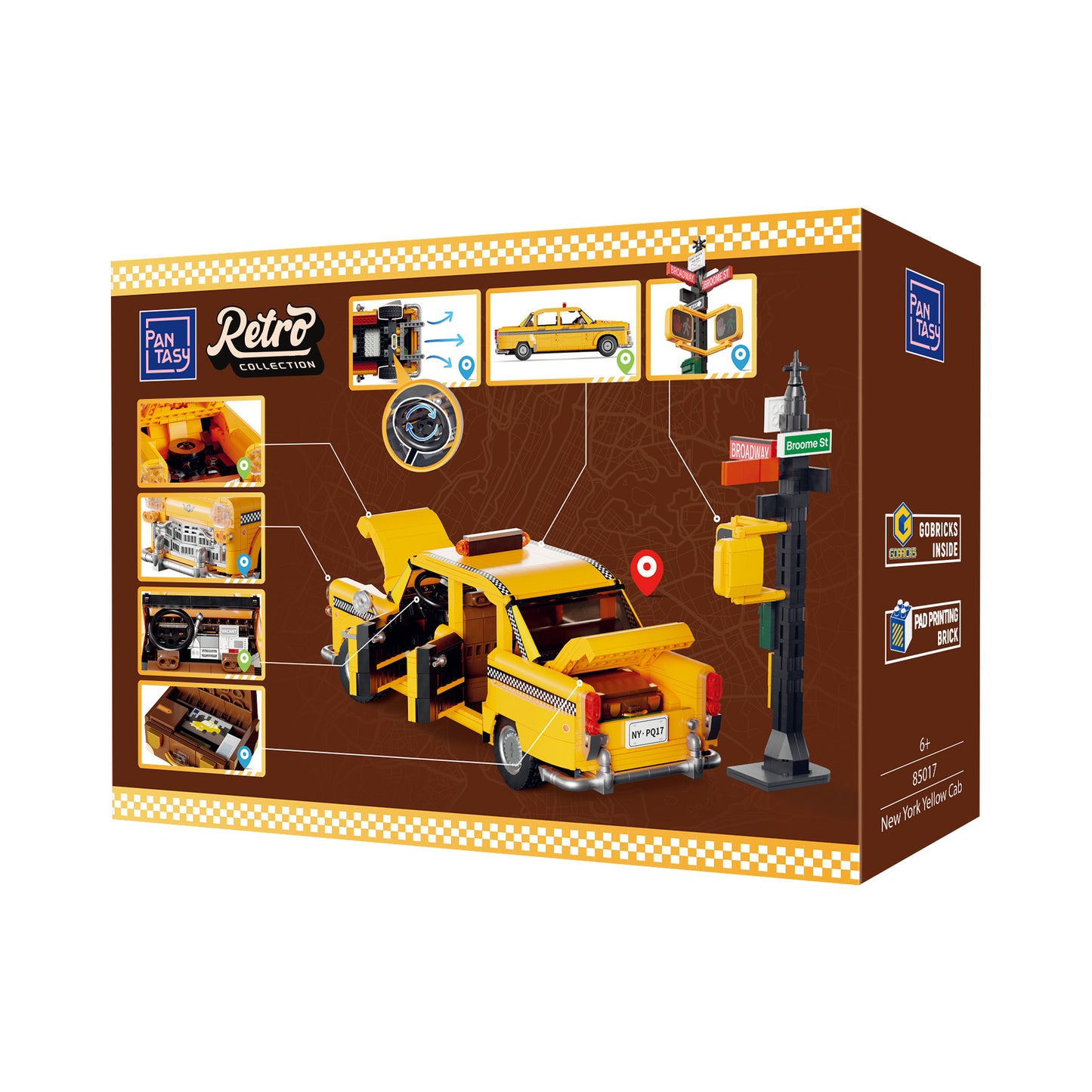 Pantasy - New York Yellow Taxi Cab - 1601 Pcs - Pa85017