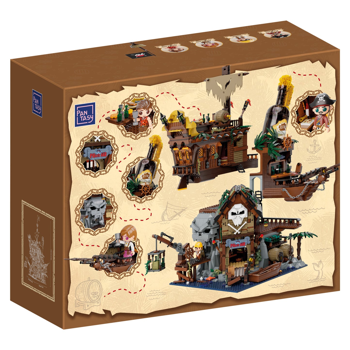 Pantasy - The Pirates Pub Ship Building - 2814 Pcs - Pa85022