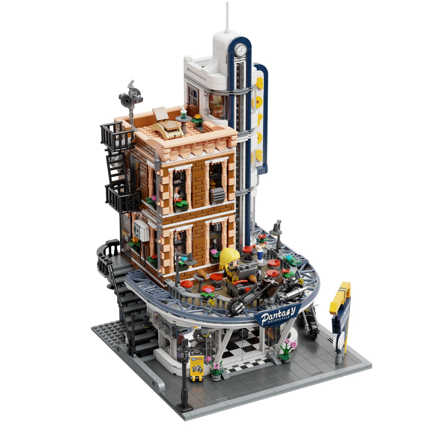 Pantasy - Motorcycle Restaurant Building - 2989 Pcs - Pa85024