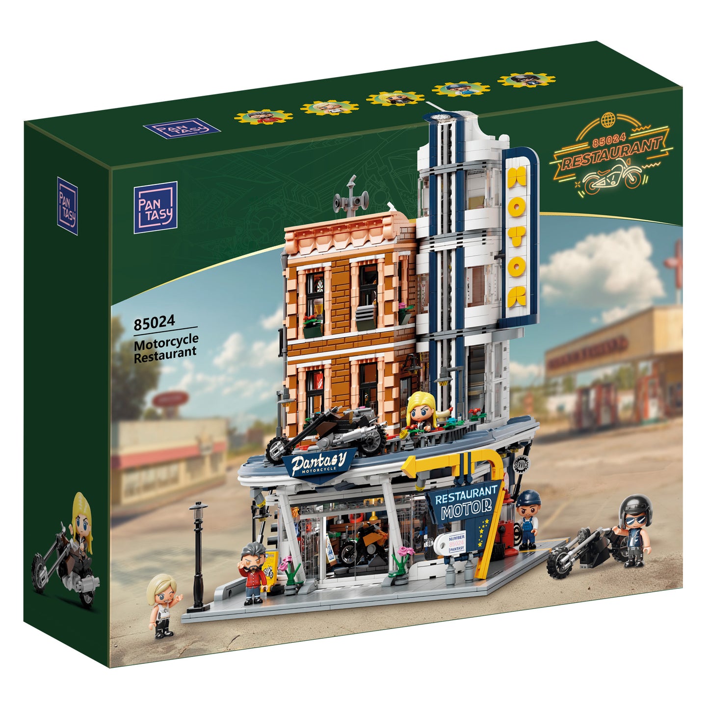 Pantasy - Motorcycle Restaurant Building - 2989 Pcs - Pa85024