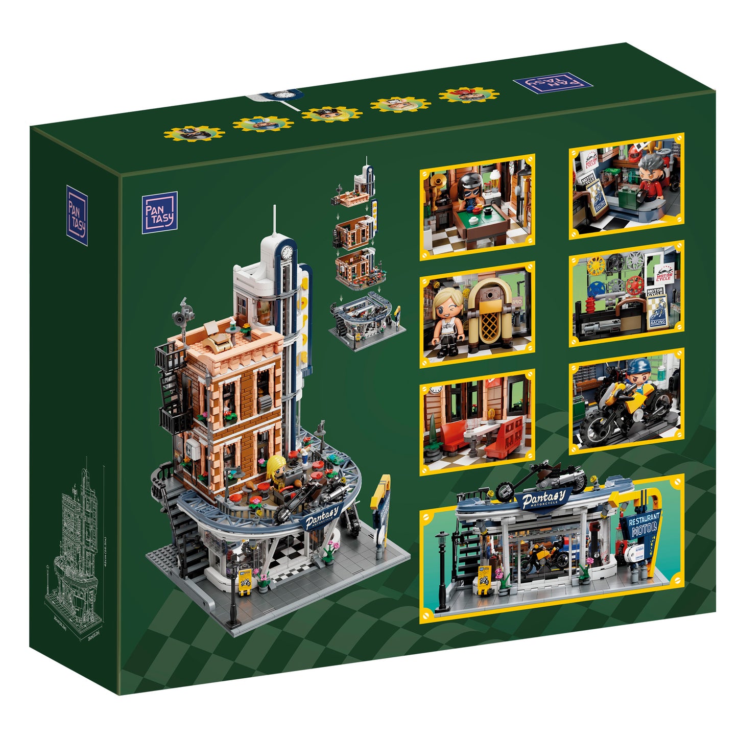 Pantasy - Motorcycle Restaurant Building - 2989 Pcs - Pa85024