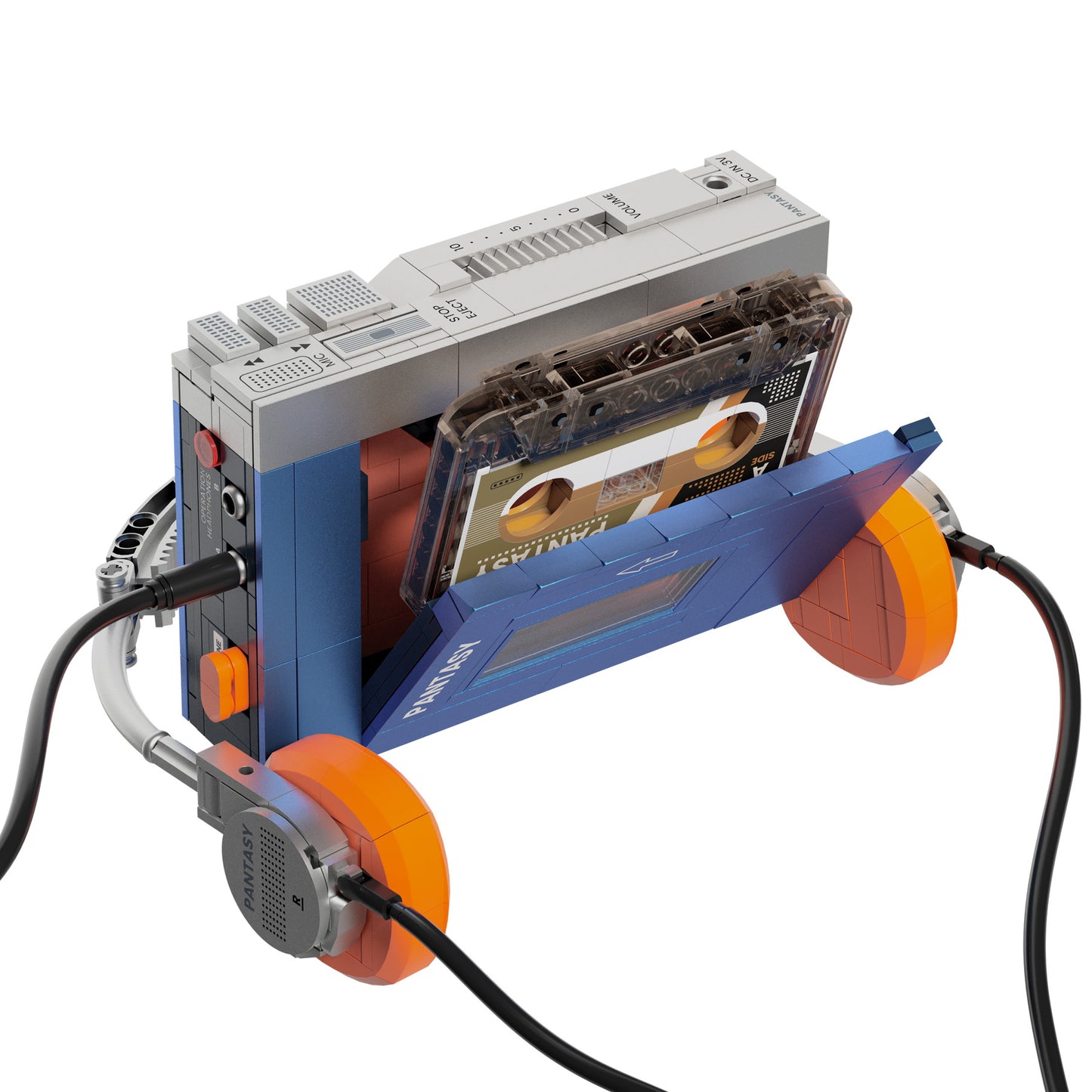 Pantasy - Retro Tape Cassette Player - 569 Pcs - Pa85039