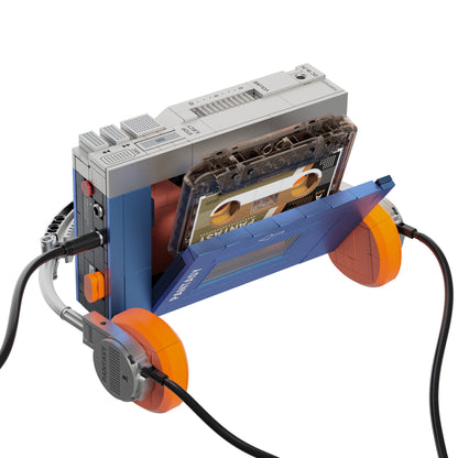 Pantasy - Retro Tape Cassette Player - 569 Pcs - Pa85039
