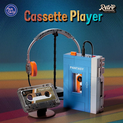 Pantasy - Retro Tape Cassette Player - 569 Pcs - Pa85039
