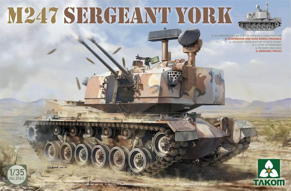1/35 Takom - US Army M247 Sergeant York SPAAG Anti-Aircraft Gun
