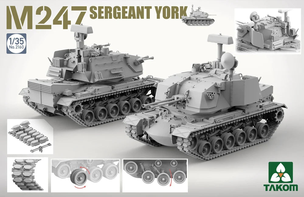 1/35 Takom - US Army M247 Sergeant York SPAAG Anti-Aircraft Gun
