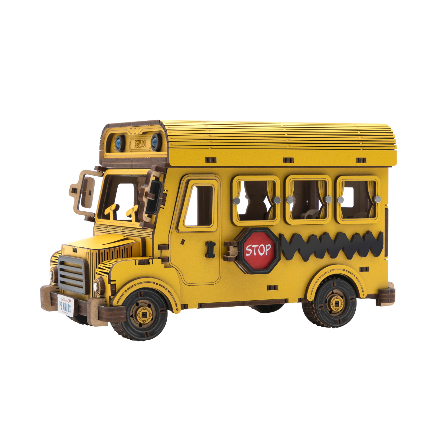 Puremind - Peanuts™ Snoopy Yellow School Bus - Pm1204